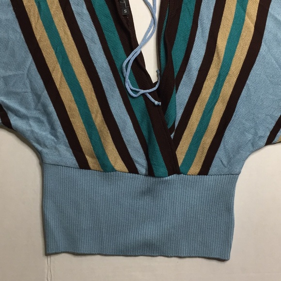 NWT Rampage stripes women sweater - Picture 3 of 8